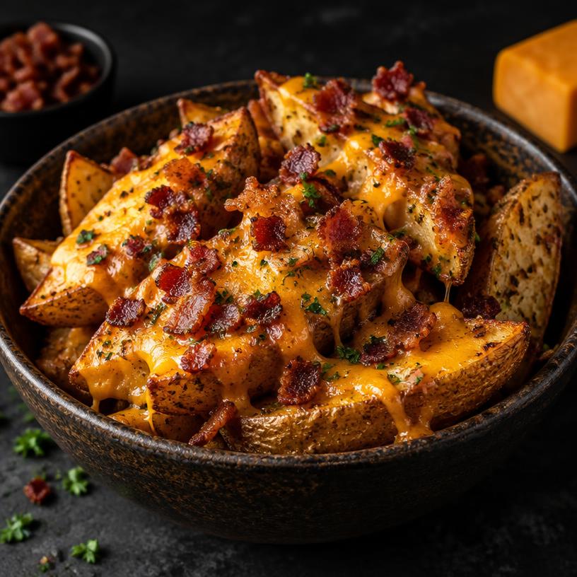Batata Rústica Cheddar & Bacon